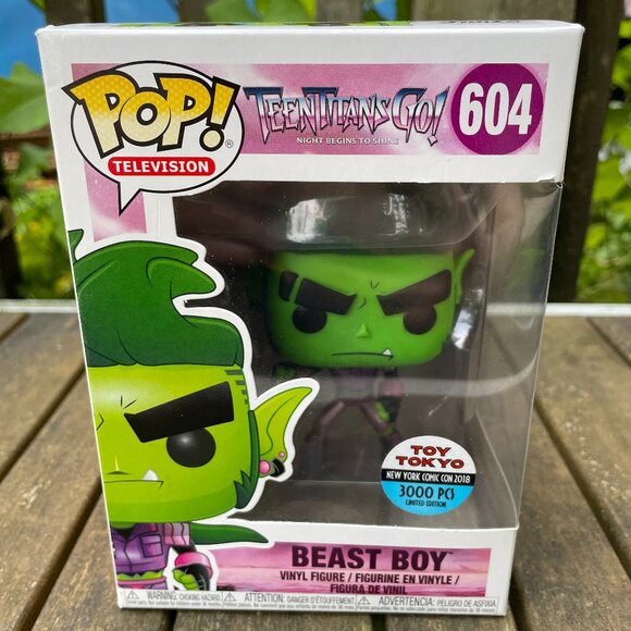 Funko Pop Teen Titans Go 604 Beast Boy Toy Tokyo - Picture 1 of 5